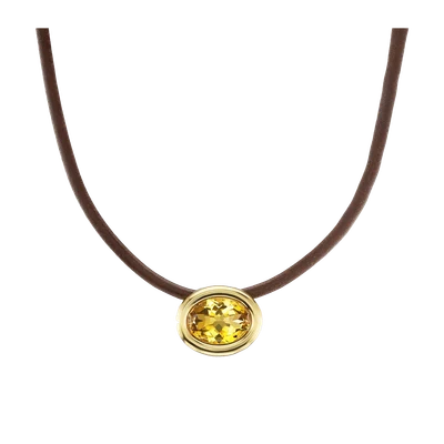 Beck Scuba Necklace Citrine