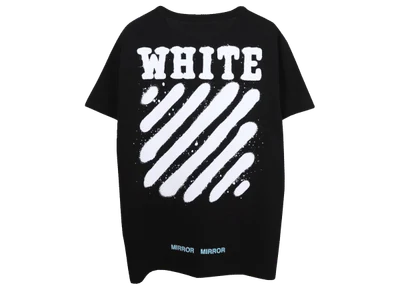 Off-White Diag Spray Tee Black