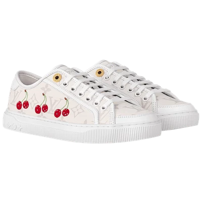LV x TM Cherry LV Lagoon Sneaker White