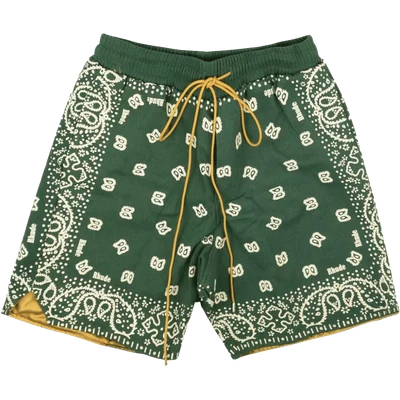 RHUDE bandana-print cotton shorts