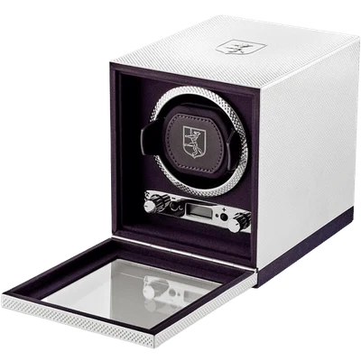WOLF Silver Single Watch Winder