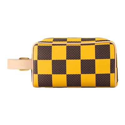 Louis Vuitton Locker Dopp Kit Damier Pop Yellow