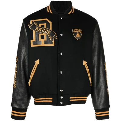 RHUDE x Automobili Lamborghini Atten varsity jacket