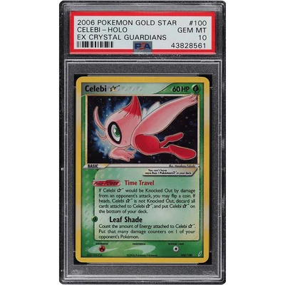 2006 Pokemon EX Crystal Guardians Holo Celebi Gold Star #100 PSA 10 GEM MINT