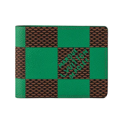 Louis Vuitton Multiple Wallet Damier Pop Green