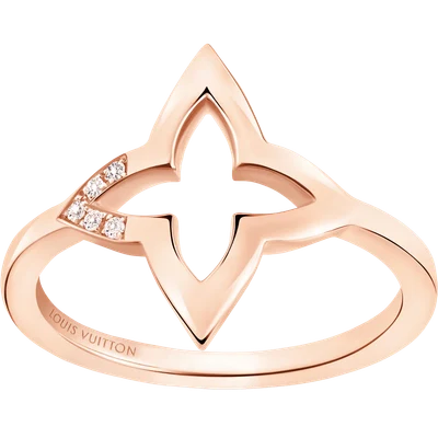 Ombre Blossom Ring, Pink Gold and Diamonds