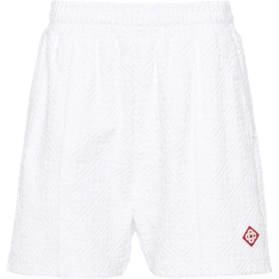 Casablanca monogram-embossed towelling shorts