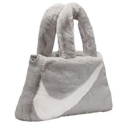 Nike Faux Fur Tote Bag Light Iron Oar