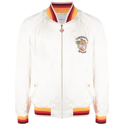 Casablanca Orbite Autour De L'Orange satin jacket