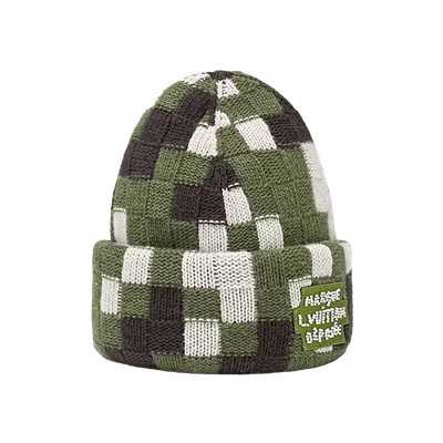 Louis Vuitton Damoflage Beanie Green Damoflage Damier