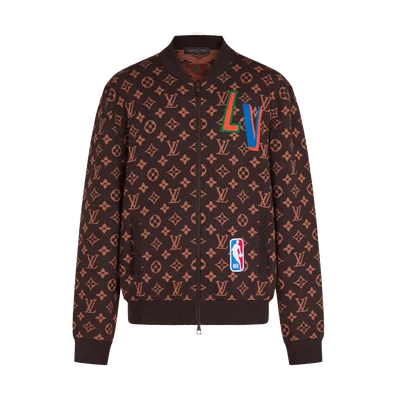 Graphic Blouson Brown