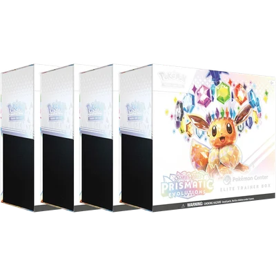 Pokémon Scarlet & Violet Prismatic Evolutions Pokemon Center Elite Trainer Box 4x Lot