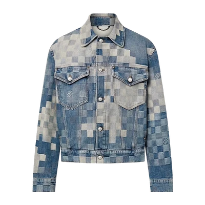 Louis Vuitton Damier Damoflage Classic Denim Jacket Indigo