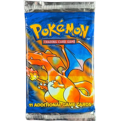 Pokémon Base Set Charizard Booster Pack Factory Error