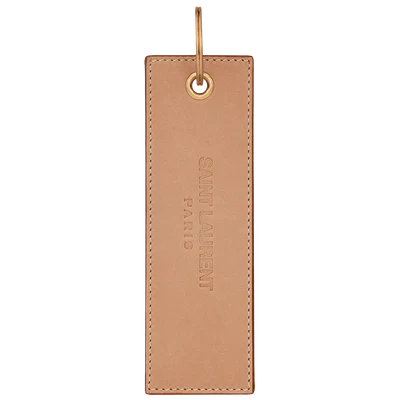 Saint Laurent logo-debossed leather keyring