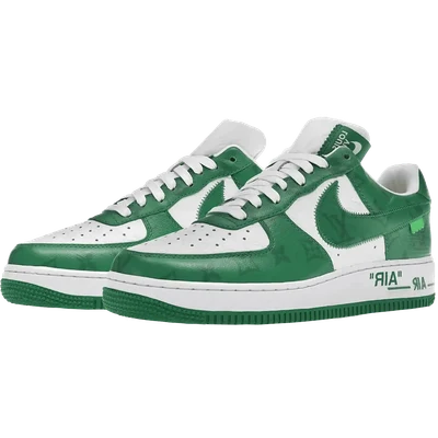 Louis Vuitton Nike Air Force 1 Low By Virgil Abloh White Green