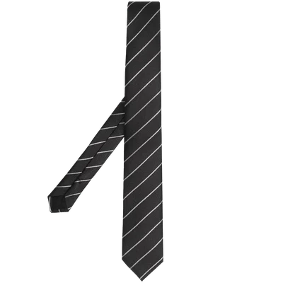 Saint Laurent diagonal stripe-print tie