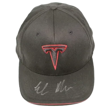 Elon Musk Signed Autograph Tesla Baseball Hat Cap – SpaceX Founder W/ Acoa Rare!