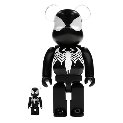 Bearbrick x Marvel Spider-Man Black Costume 100% & 400% Set