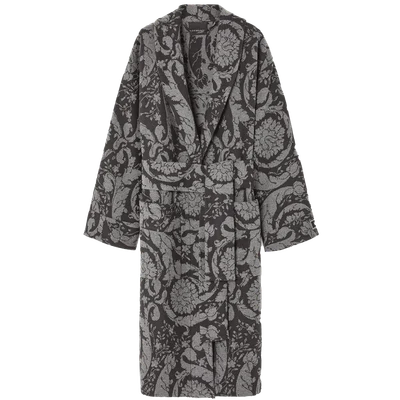 Versace Barocco-print cashmere robe