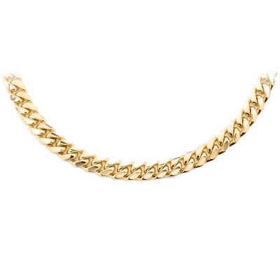 6MM Miami Cuban 14k Solid Gold Chain 16"