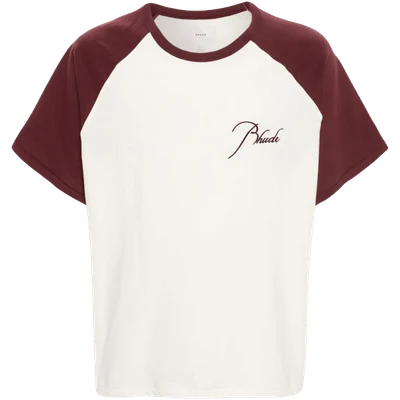 RHUDE logo-embroidered raglan T-shirt
