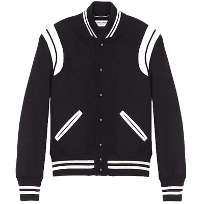 Saint Laurent Wool Teddy Black/White