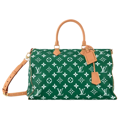 Louis Vuitton Speedy P9 Bandoulière 50 Monogram Leather Green