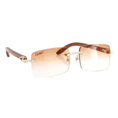 Cartier Glasses Iced Out Diamonds