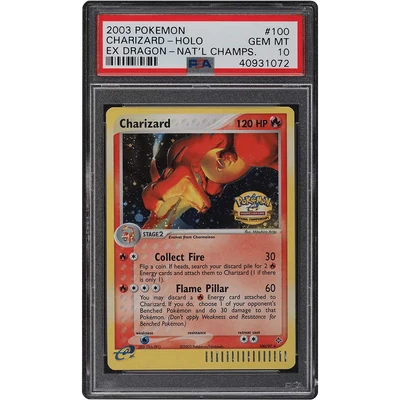 2003 Pokemon EX Dragon National Championship Holo Charizard #100 PSA 10 GEM MINT