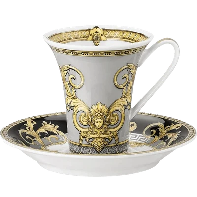 Versace x Rosenthal Prestige Gala espresso cup set