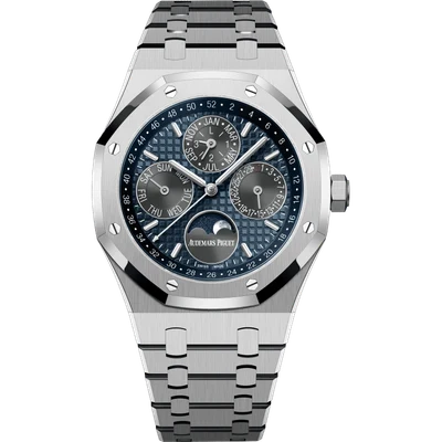 Audemars Piguet Royal Oak Titanium Black/Blue Dial Perpetual Calendar 41mm