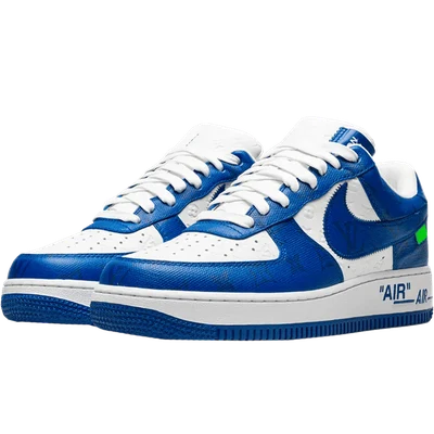 Louis Vuitton Nike Air Force 1 Low By Virgil Abloh White Royal