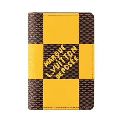 Louis Vuitton Pocket Organizer Damier Pop Jaune Mat