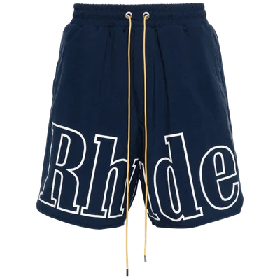 RHUDE logo-print bermuda shorts