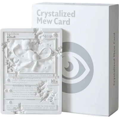 Daniel Arsham x Pokemon Crystalized Mew Card Sculpture (Edition of 500) White
