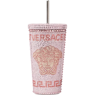 Versace Medusa crystal-embellished travel cup