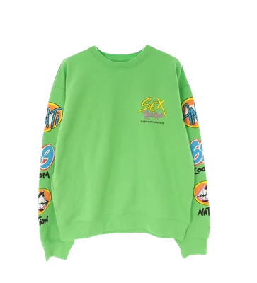 Chrome Hearts Matty Boy Sex Records Crewneck Sweatshirt Citrus