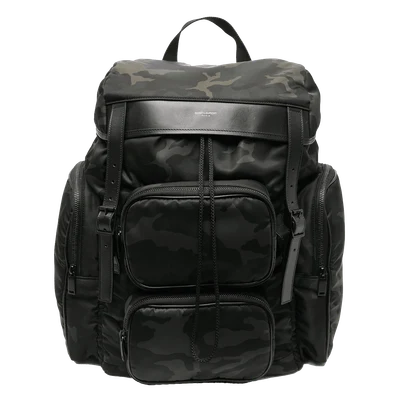 Saint Laurent Hunt camouflage-print backpack