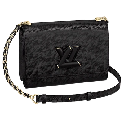Louis Vuitton Twist MM Braided Links Epi Grained Leather Black