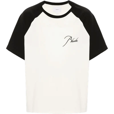 RHUDE logo-embroidered raglan T-shirt