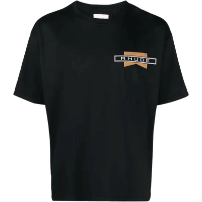 RHUDE slogan-print cotton T-shirt