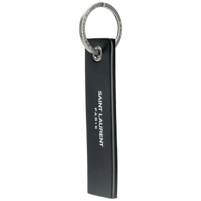 Saint Laurent embossed logo keyring