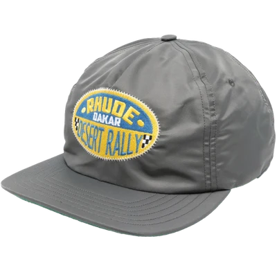 RHUDE logo-patch snapback cap