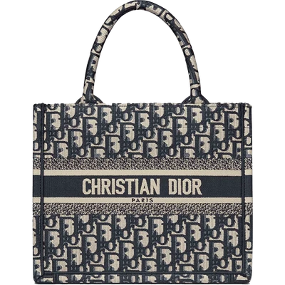 Dior Book Tote Oblique Navy Blue