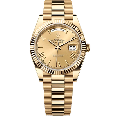 Rolex Day-Date Yellow Gold Champagne Dial 40mm