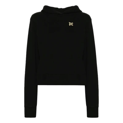 Palm Angels dragon-monogram cotton hoodie