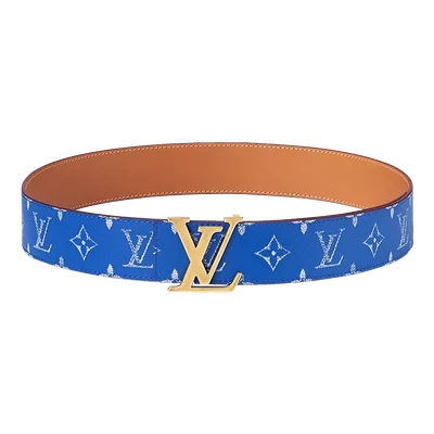 Louis Vuitton LV Initiales 40mm Reversible Belt Blue