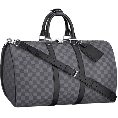 Louis Vuitton Keepall Bandouliere Damier Graphite 45 Black/Graphite