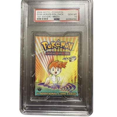Pokémon Gym Heroes Misty 1st Edition Booster Pack PSA 10